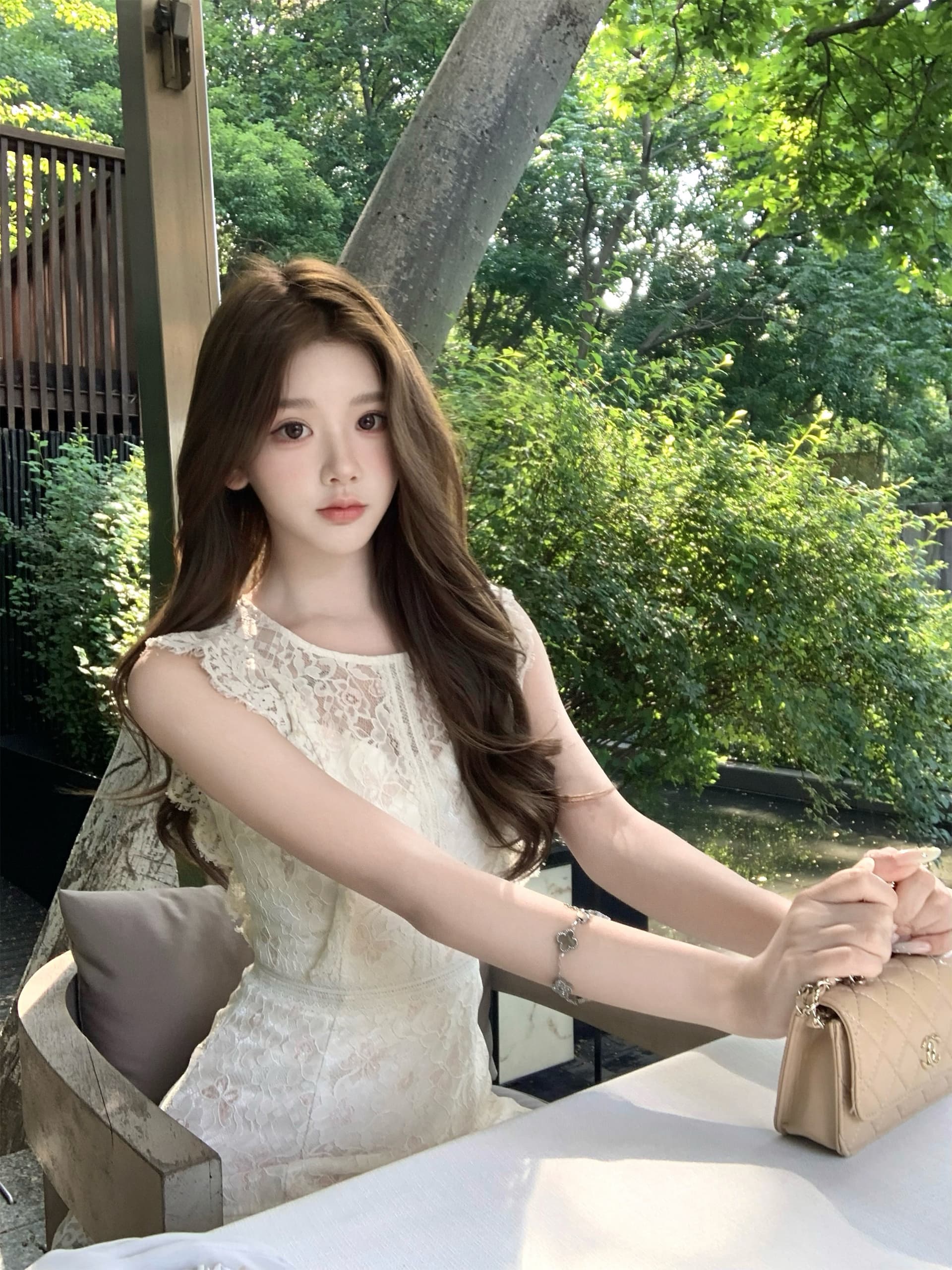 q 여자 집 6 18 차 휴식 빌리 에프 부드러운 자매 레이스 레이스 몸매 가꾸기 인어 꼬리 우산 진자 드레스 상세 이미지 3