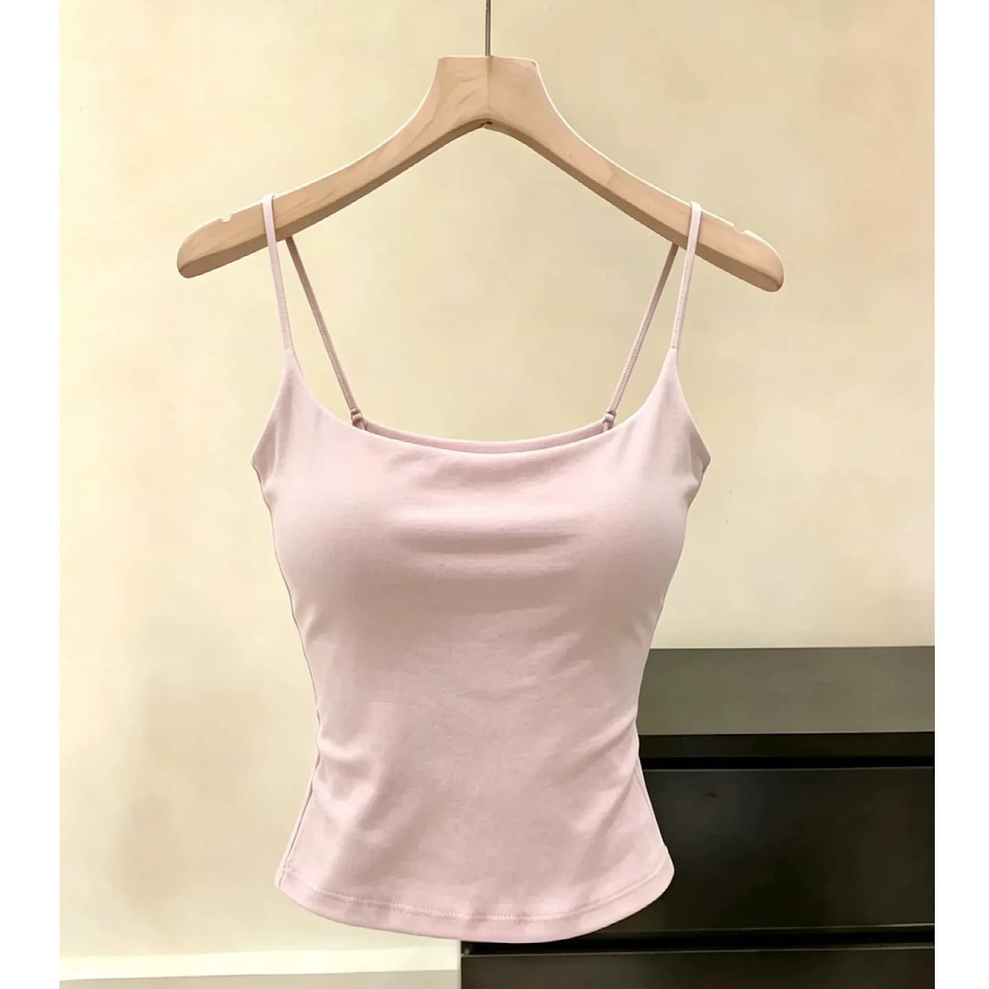 순수한 욕망 익스트림 제인 바람 바다 소금 블루 리본 가슴 패드 캐미솔 여름 핫걸 몸매 가꾸기 쇼트 스타일 아름다움 뒤로 섹시함 맨위 이미지 2