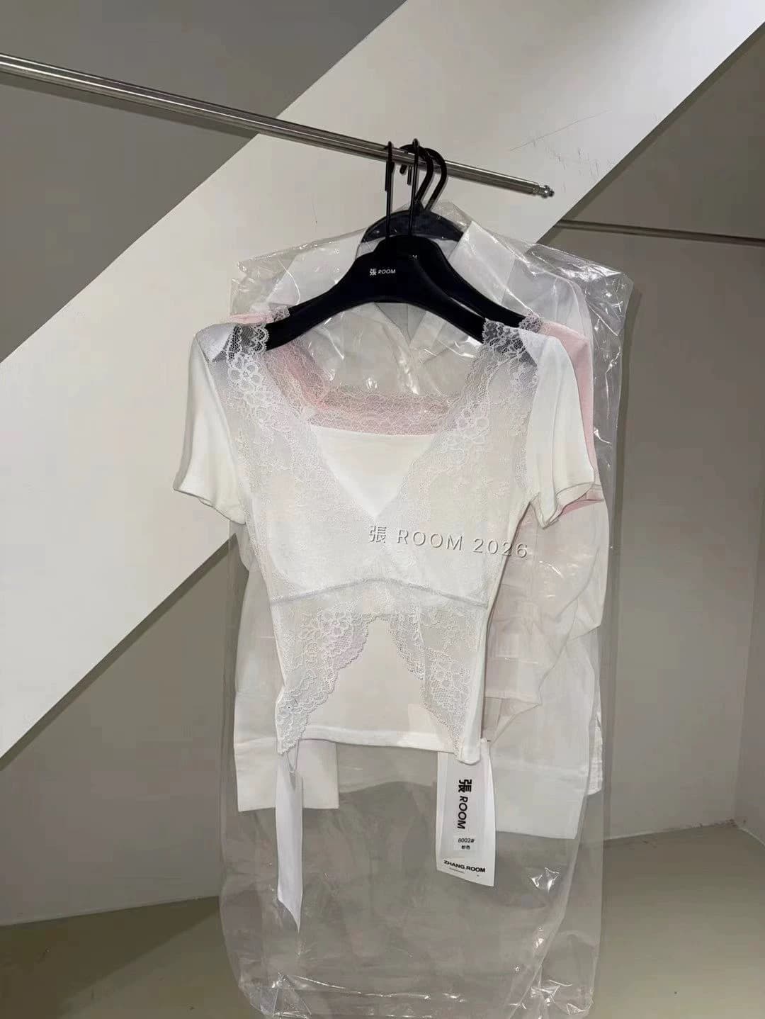순수한 욕망 바람 핫걸 레이스 조각 아름다움 뒤로 긴팔 티셔츠 여성 여름 새로운 섹시함 몸매 가꾸기 슬림해 보이는 쇼트 스타일 맨위 상세 이미지 8