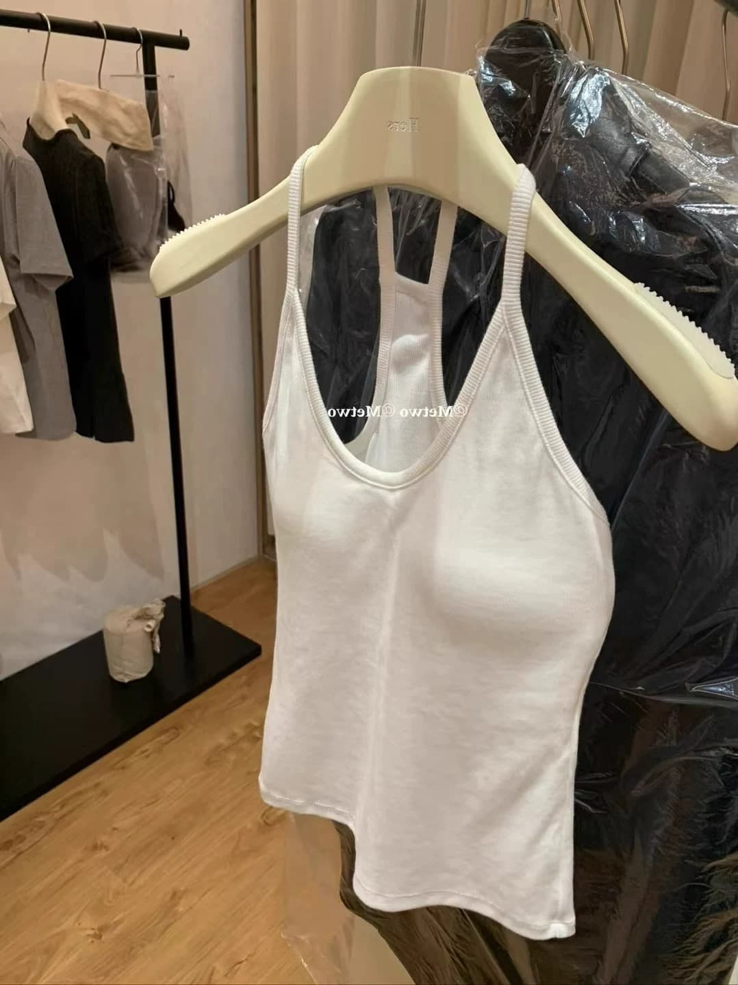 한 부서 높음 폭탄 u 칼라 행침 목 캐미솔 여름 나만의 것을 가져와 라. 가슴 패드 표지 대리인 우유 몸매 가꾸기 백리스 인사이드 잡아라. 의류 이미지 2