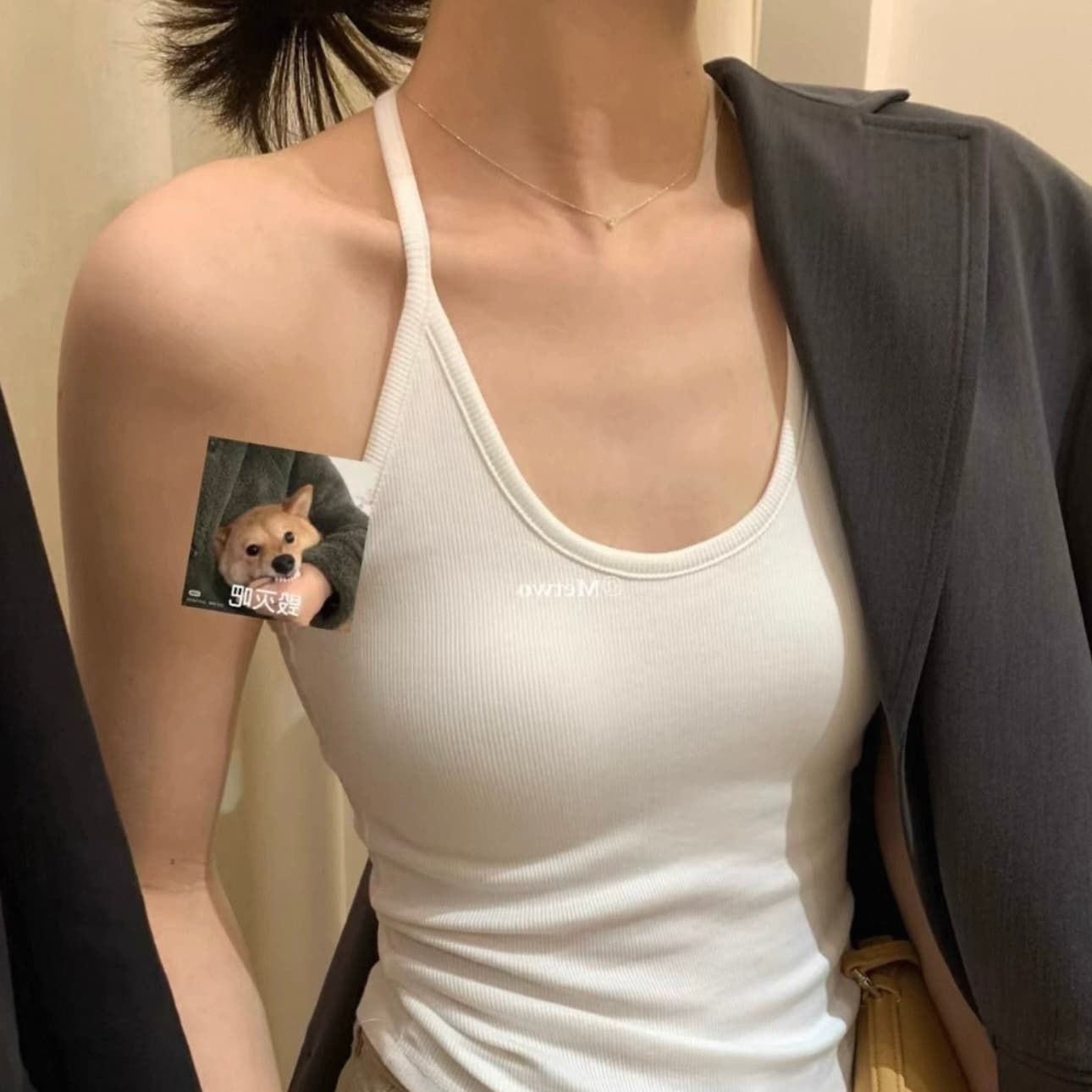 한 부서 높음 폭탄 u 칼라 행침 목 캐미솔 여름 나만의 것을 가져와 라. 가슴 패드 표지 대리인 우유 몸매 가꾸기 백리스 인사이드 잡아라. 의류 상세 이미지 1