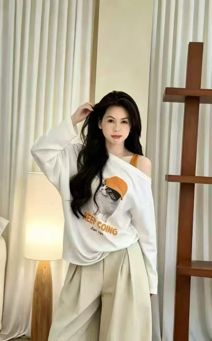 2026 가을 새로운 한국 스타일 패션 품격 다용도 슬림해 보이는 국방 사이 긴팔 티셔츠 투피스 조끼 여성 미니멀리즘 이미지 3