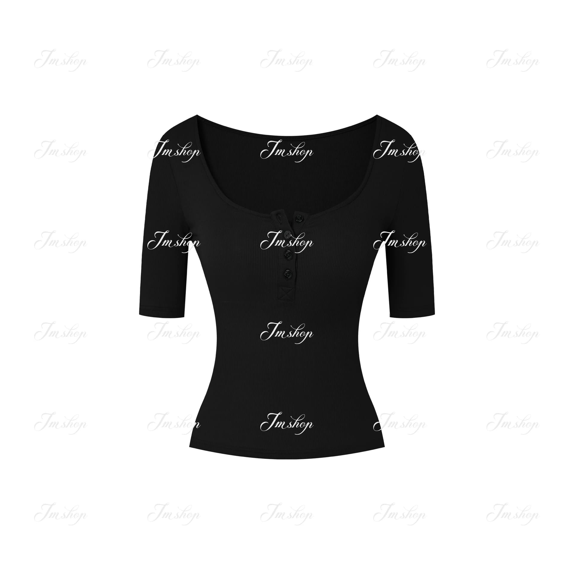 jmshop 타운 가게 일 부드러운 욕망 끓인 물 몸매 가꾸기 슬림해 보이는 주간 실크 양모 반팔 티셔츠 맨위 상세 이미지 6