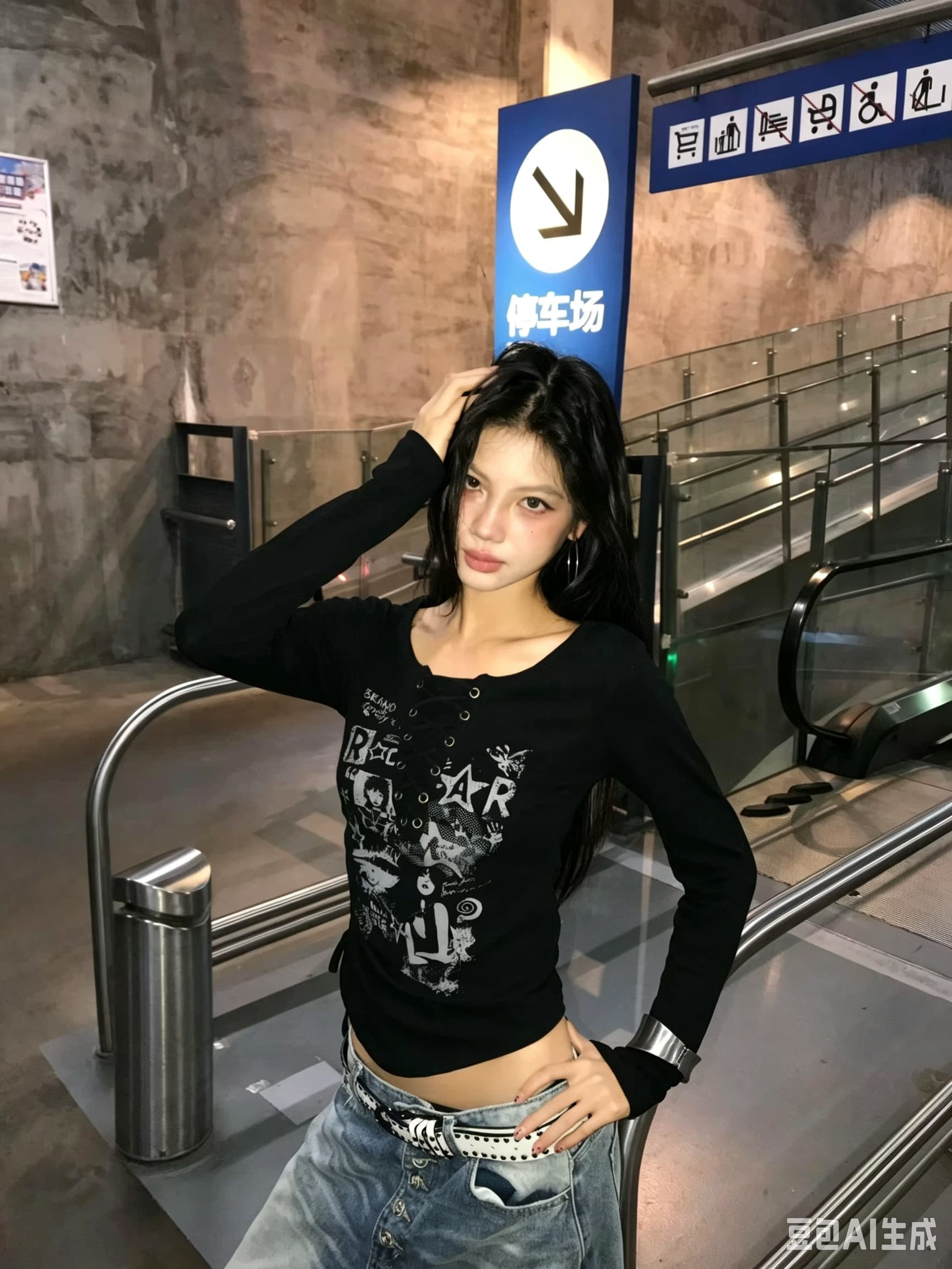 가을 겨울 레트로 핫걸 u 칼라 펌프 로프 쇼트 스타일 기본 셔츠 여성 인사이드 가져 가라. 몸매 가꾸기 슬림해 보이는 긍정적 인 어깨 긴팔 티셔츠 맨위 상세 이미지 4