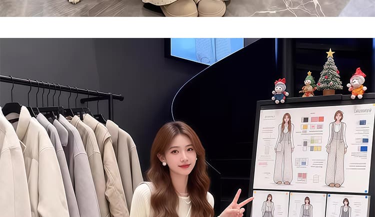 2026 봄 새로운 개성 도트 무늬 루즈핏 임산부 캐주얼 멜빵 바지 스트라이프 맨위 상세 이미지 22