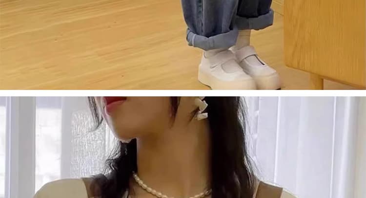실사 2026 봄 새로운 임산부 데님 멜빵 바지 거품 소매 맨위 상세 이미지 22