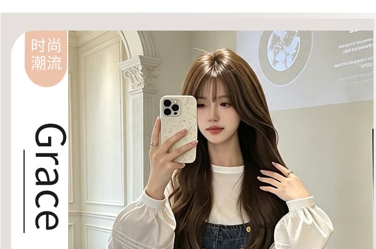 2026 가을 새로운 임산부 섹션 루즈핏 넓은 다리 데님 멜빵 바지 순면 버블 긴팔 맨위 상세 이미지 4