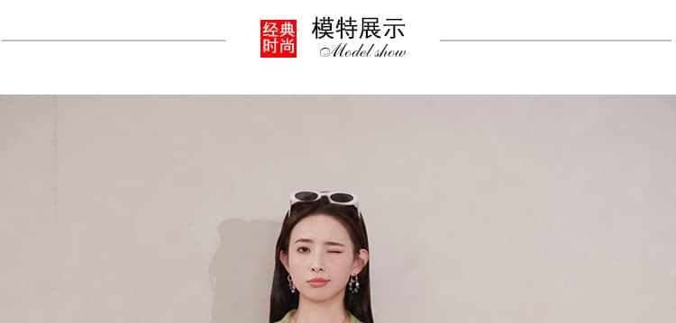 지금 2026 가을 새로운 임산부 레트로 더블 어깨끈 한국 스타일 데님 멜빵 바지 버터 과일 녹색 진주 오픈 가디건 상세 이미지 19