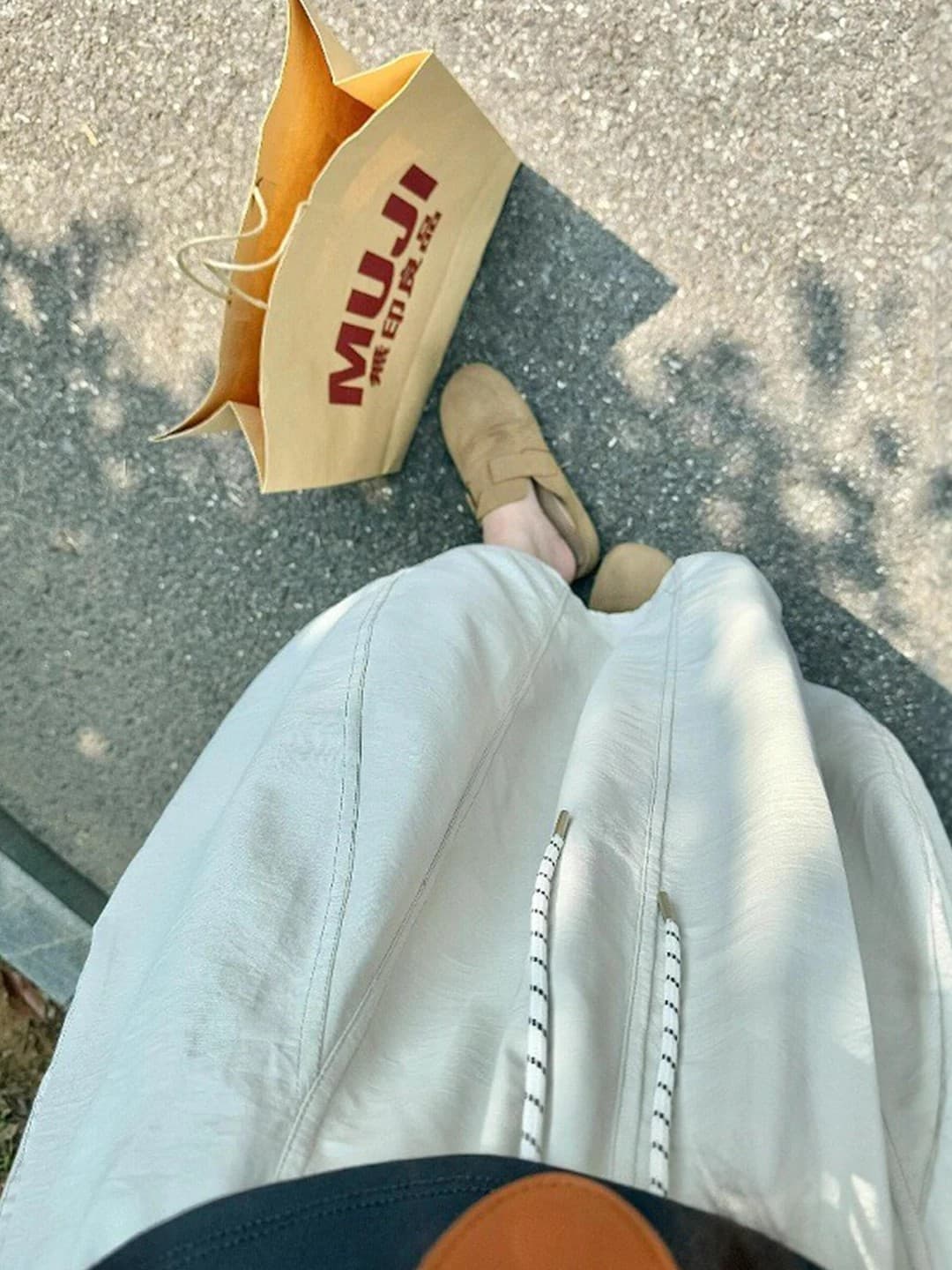 작은 키 워크웨어 치마 가을 얇은 스타일 여성 속도 건조한 2026 새로운 한 마디 호박 반신 꽃밭 치마 트렌디 이미지 4