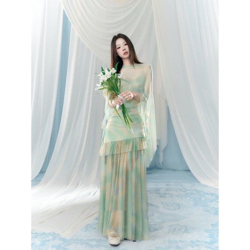 오노 라스베리 2 월 24 일 신제품 봄 여름 쉬폰 휴가 바람 허리 수축 점프 슈트 치마 bl812164 상세 이미지 2