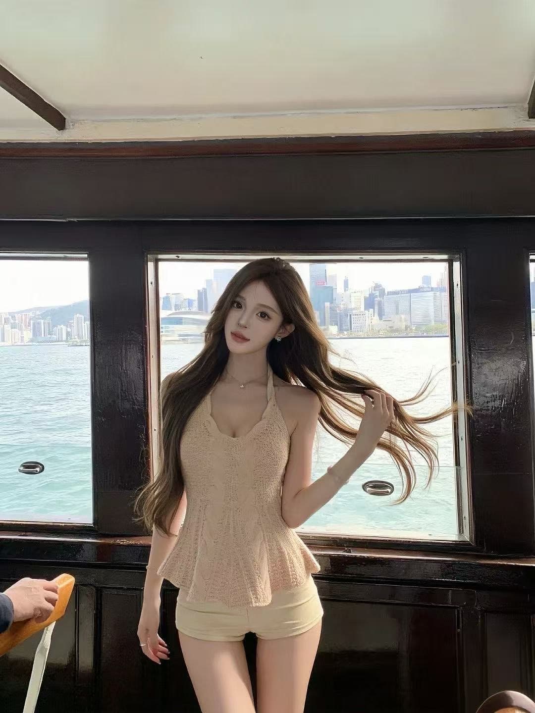 만약 언어 맞춤 첫사랑 보여주기 지혜 행침 목 꽈배기 질감 작은 a 맨위 순수한 욕망 섹시함 품격 작은 슬링 인사이드 가져 가라. 상세 이미지 1