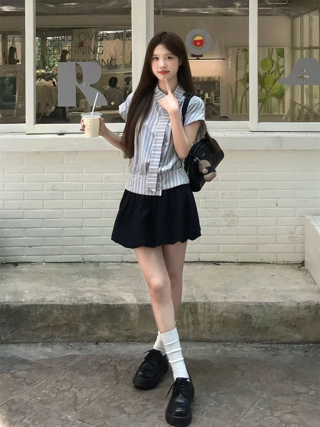 장난기 넘치는 선언 고급 센스 불규칙 민소매 여성 셔츠 2026 여름 새로운 고유 한 캐주얼 셔츠 상세 이미지 1