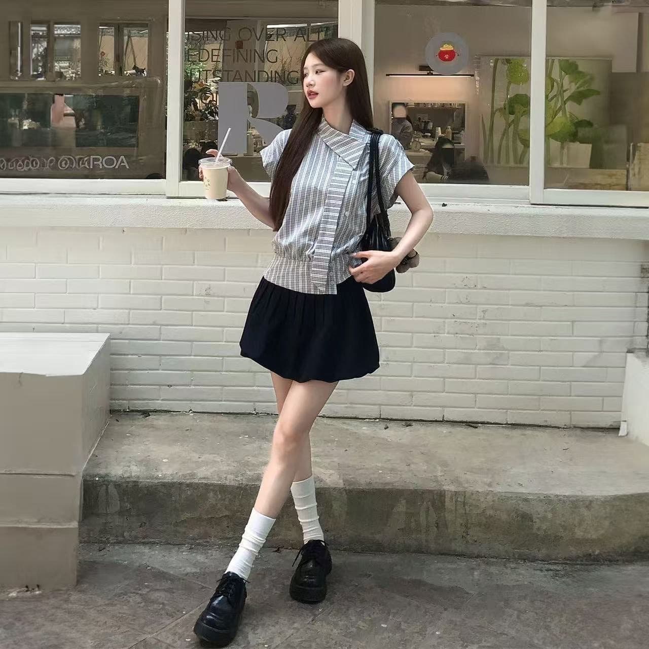 장난기 넘치는 선언 고급 센스 불규칙 민소매 여성 셔츠 2026 여름 새로운 고유 한 캐주얼 셔츠 상세 이미지 2