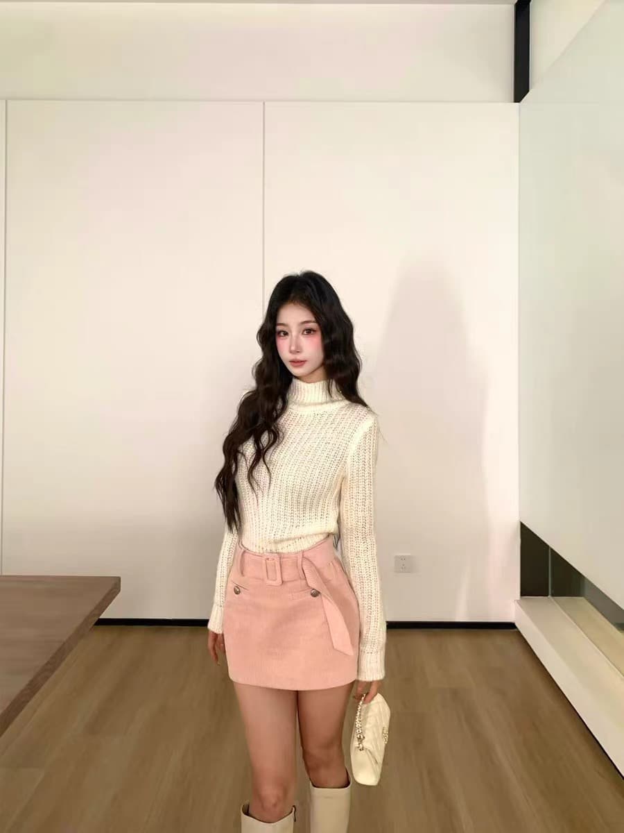 barb chill 화이트 민소매 스웨터 여자 봄 새로운 miu 부서 착용 가져 가라. 몸매 가꾸기 니트 스웨터 조끼 맨위 이미지 2