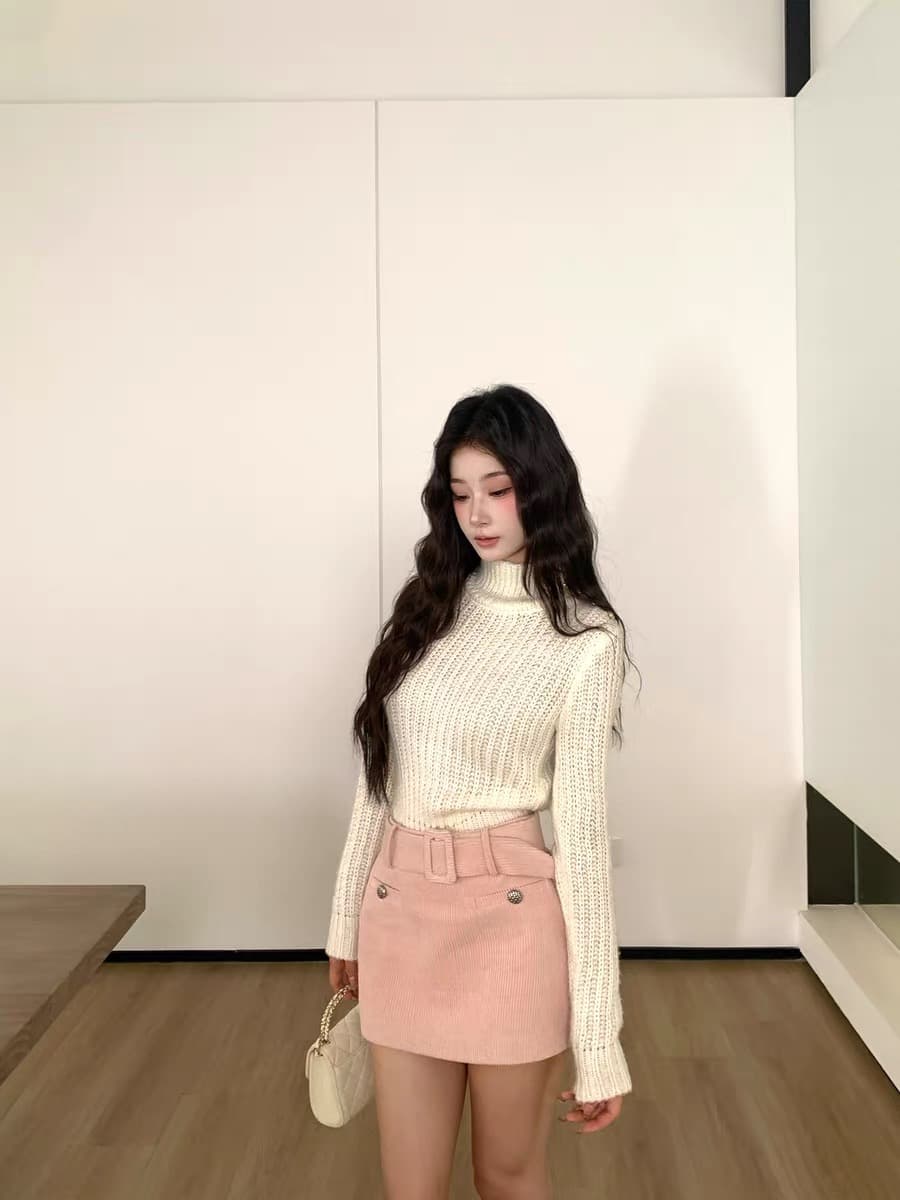 barb chill 화이트 민소매 스웨터 여자 봄 새로운 miu 부서 착용 가져 가라. 몸매 가꾸기 니트 스웨터 조끼 맨위 상세 이미지 5
