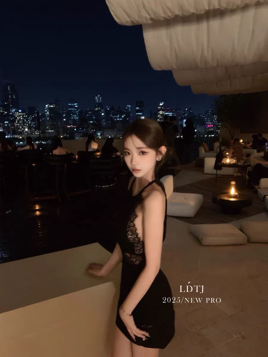 ldtj 오리지널 봄 비싼 가스 순수한 욕망 고급 우아함 홀로우 아웃 오프숄더 허리 수축 바이올렛 타이트 스커트 점프 슈트 미니 스커트 여성 상세 이미지 2
