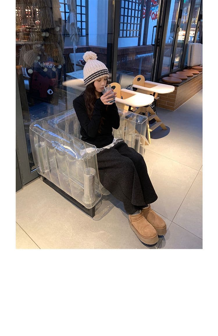 배색 체크무늬 낭만주의 레이스 프릴 디자인 센스 긴팔 여성 외국 가스 패션 기본 셔츠 리브 De 플러시 맨위 상세 이미지 18