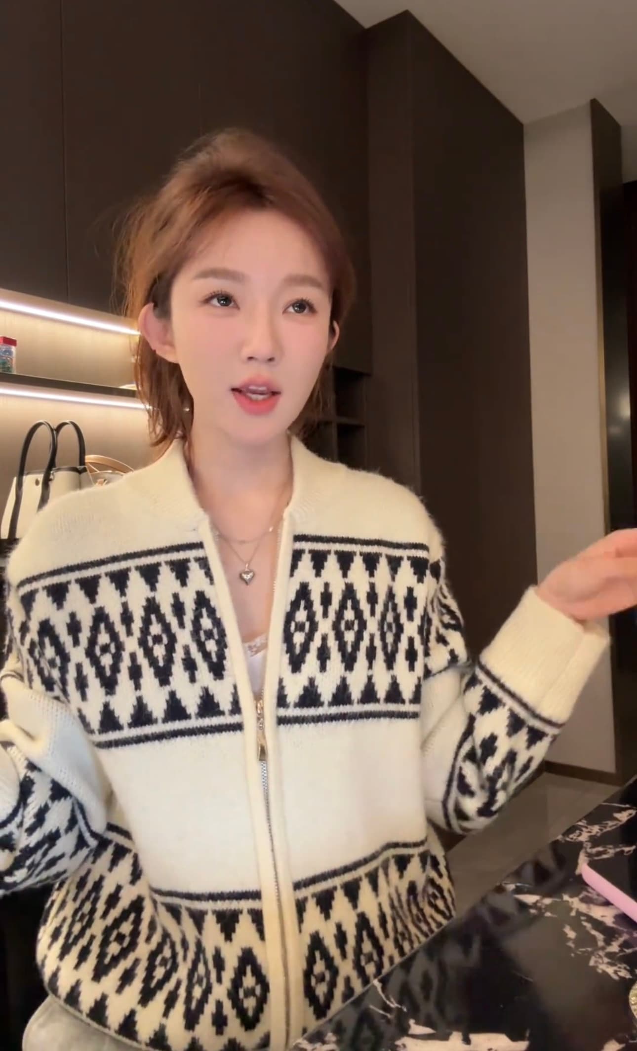 mosiiu 구호 밀라노 调性 공정한 섬 바람 오픈 가디건 여성 재킷 25530 상세 이미지 4