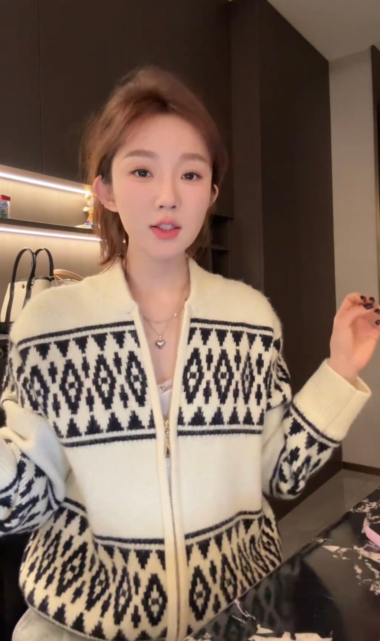 mosiiu 구호 밀라노 调性 공정한 섬 바람 오픈 가디건 여성 재킷 25530 상세 이미지 8