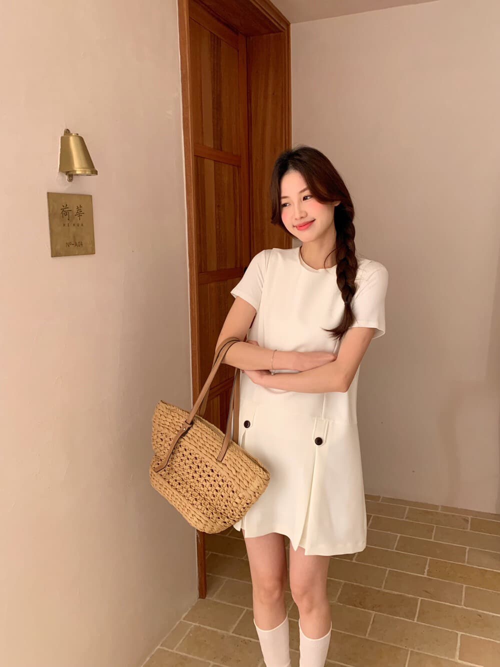가을 켜기 새로운 한 부서 미니멀리즘 품격 고급 다용도 정장 있음 매칭 드레스 상세 이미지 21