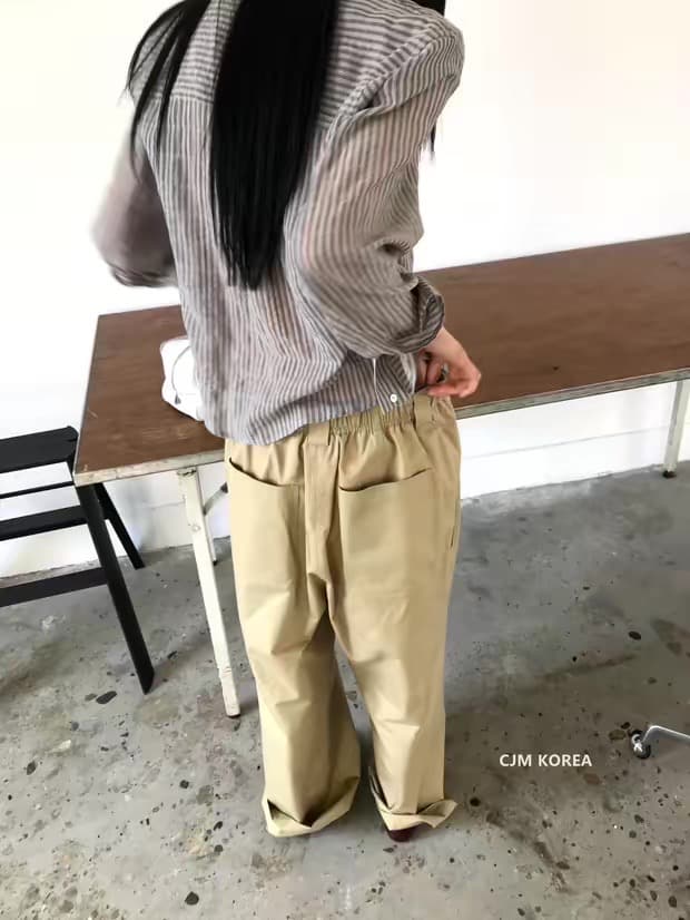 한국 동대문 트렌드 세로 줄무늬 얇은 면 자외선 차단 쇼트 스타일 패션 셔츠 상세 이미지 6