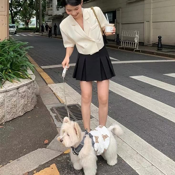 한 부서 ins 품격 디자인 섹션 절묘한 작은 대중 디자인 섹션 짧은 외투 있음 매칭 반바지 상세 이미지 6