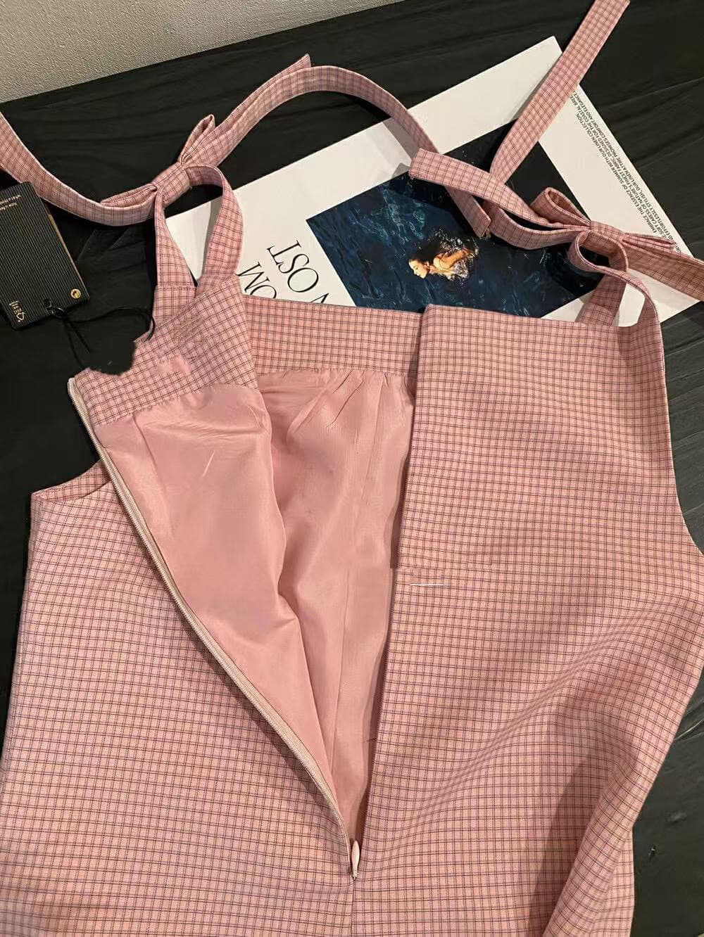 이른 가을 켜기 새로운 miu 부서 이른 가을 패션 체크무늬 몸매 가꾸기 슬림해 보이는 품격 드레스 상세 이미지 15