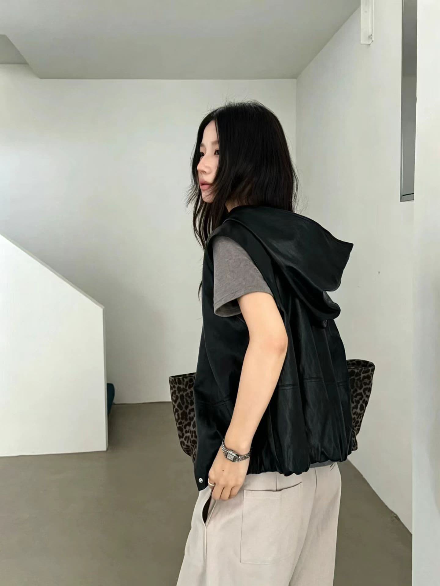 가을 켜기 새로운 클래식 펌프 로프 편안함 다용도 슬림해 보이는 베스트 모자 수 있습니다. 언 로딩 상세 이미지 6