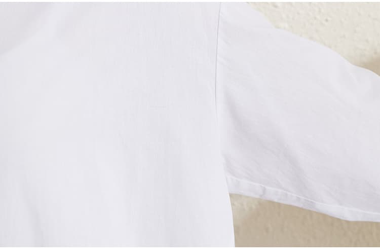실사 가을 새로운 루즈핏 긴팔 흰 셔츠 다용도 캐주얼 느긋한 바람을 피우다 롱 코트 외부 가져 가라. 셔츠 상세 이미지 22