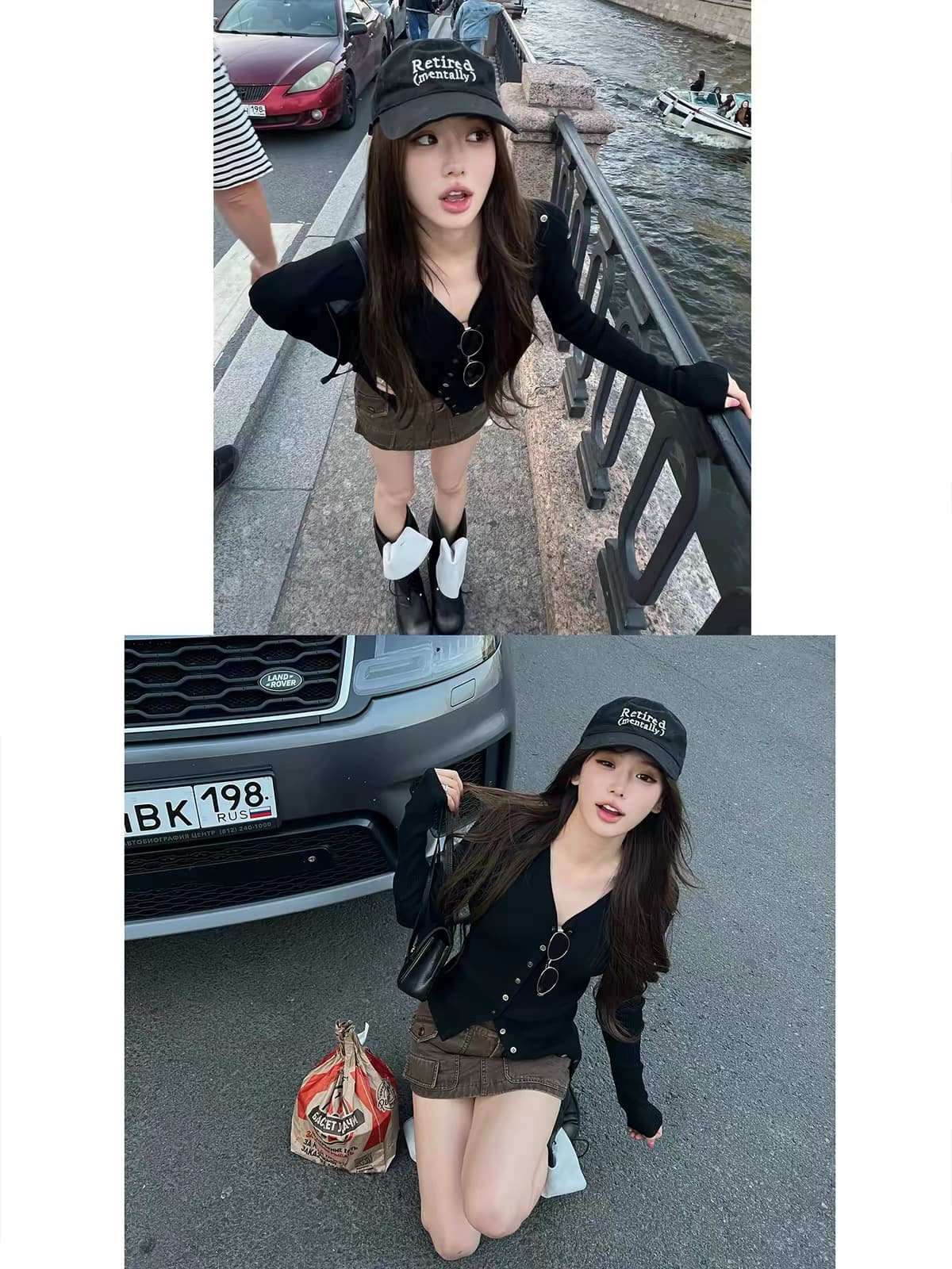 지구 Ouyang 해체 종이 셔츠 가을 사랑 다크 무거운 뽕나무 누에 실크 비대칭 긍정적 인 어깨 긴팔 니트 스웨터 상세 이미지 3