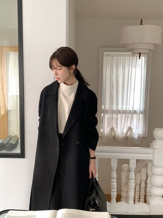 chic 한 부서 부드러운 프랑스식 우아함 품격 스탠드 칼라 작은 대중 주름 장식 디자인 센스 다용도 긴팔 셔츠 맨위 상세 이미지 16