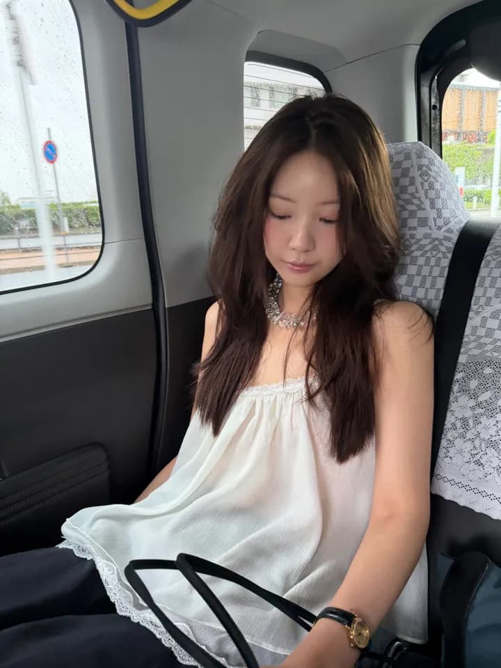 chic 한 부서 여름 프랑스식 섹시함 순수한 욕망 레이스 레이스 달콤함 더블 계단식 착용 민소매 슬립 쉬폰 톱 상세 이미지 10