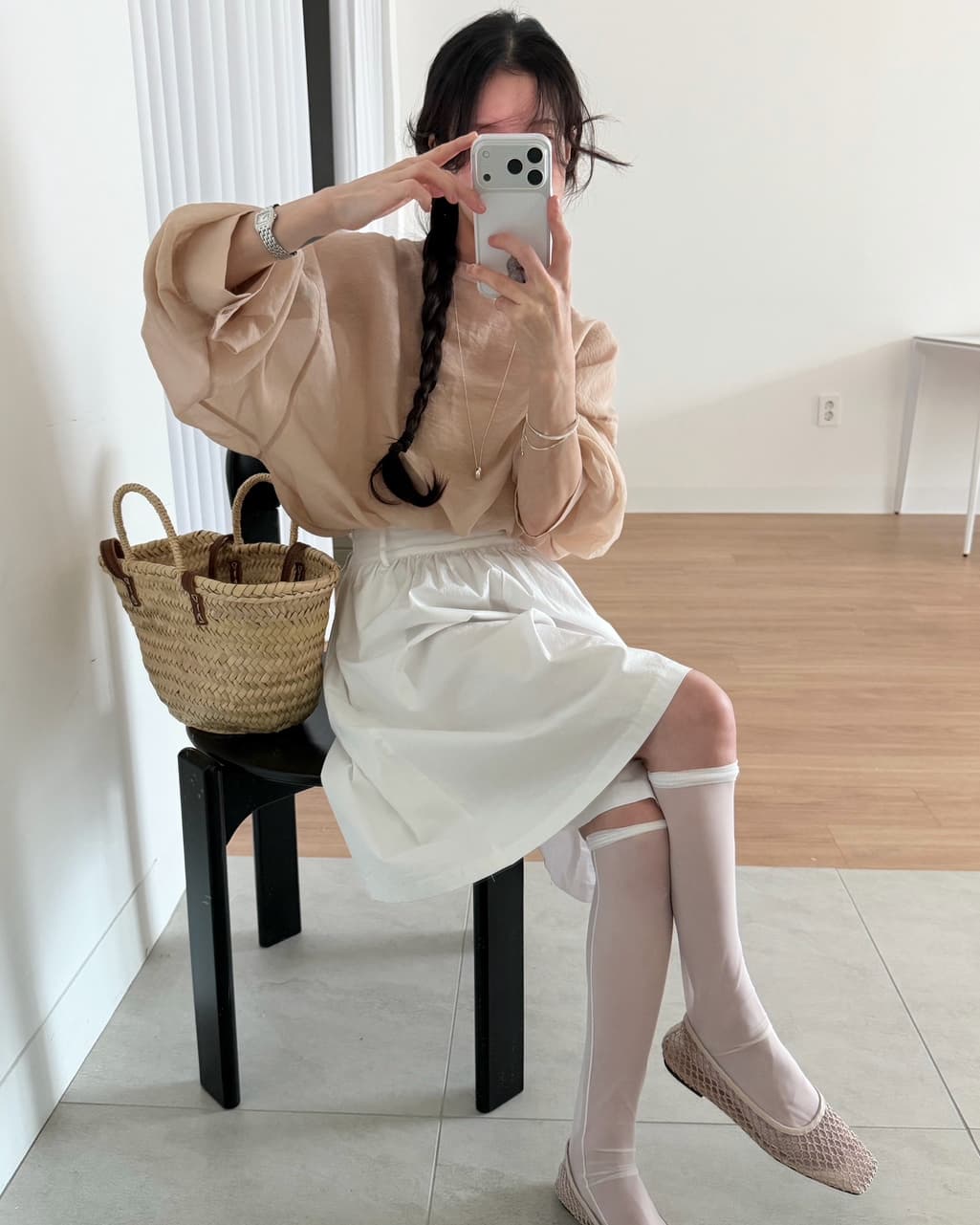 chic 한 부서 이른 가을 패션 레트로 작은 스탠드 칼라 싱글 줄 버튼 양면 착용 루즈핏 다용도 긴팔 셔츠 맨위 상세 이미지 15