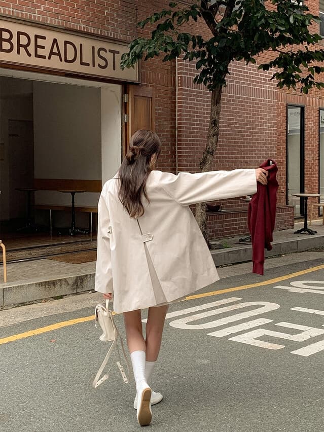 chic 한국 가을 영국식 패션 품격 작은 대중 디자인 센스 루즈핏 캐주얼 다용도 재킷 재킷 상세 이미지 16