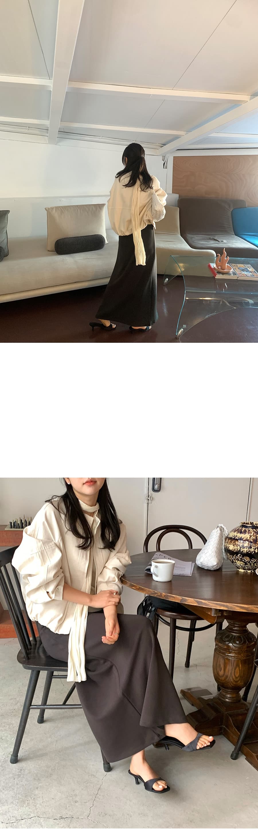 chic 한 부서 가을 겨울 레트로 스탠드 칼라 지퍼 개성 패션 다용도 쇼트 스타일 야구 유니폼 재킷 재킷 상세 이미지 2