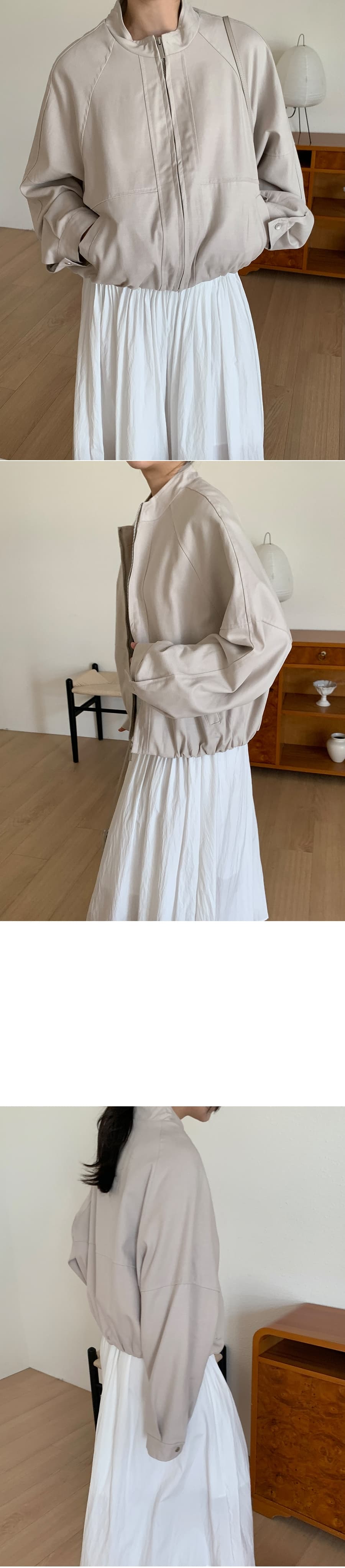 chic 한 부서 가을 겨울 레트로 스탠드 칼라 지퍼 개성 패션 다용도 쇼트 스타일 야구 유니폼 재킷 재킷 상세 이미지 11