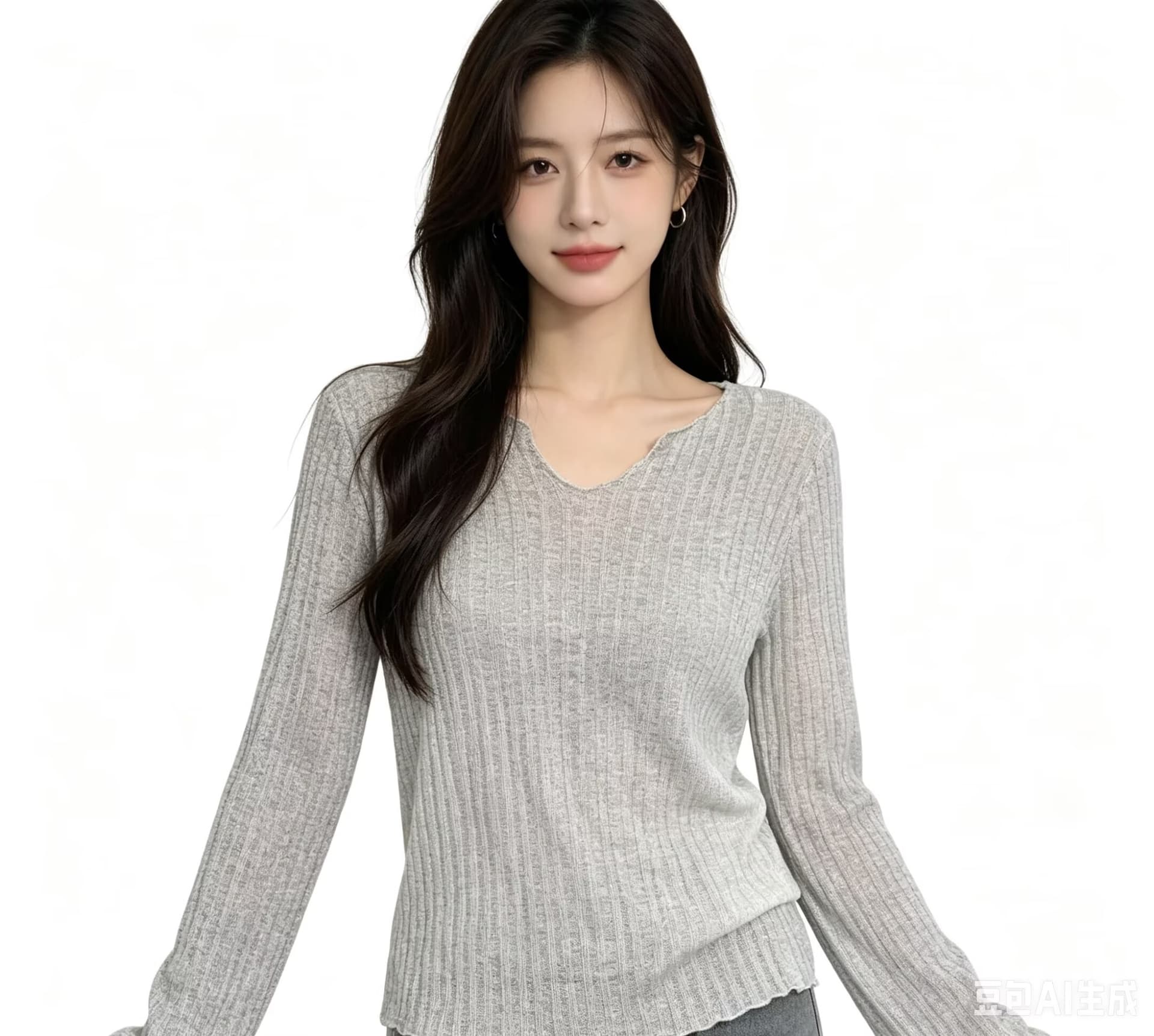 2026 법 마이크로 ~을 통해 긴팔 여성 순수한 욕망 자외선 차단 블라우스 여름 루즈핏 얇은 스타일 고급 센스 투피스 세트 맨위 상세 이미지 5
