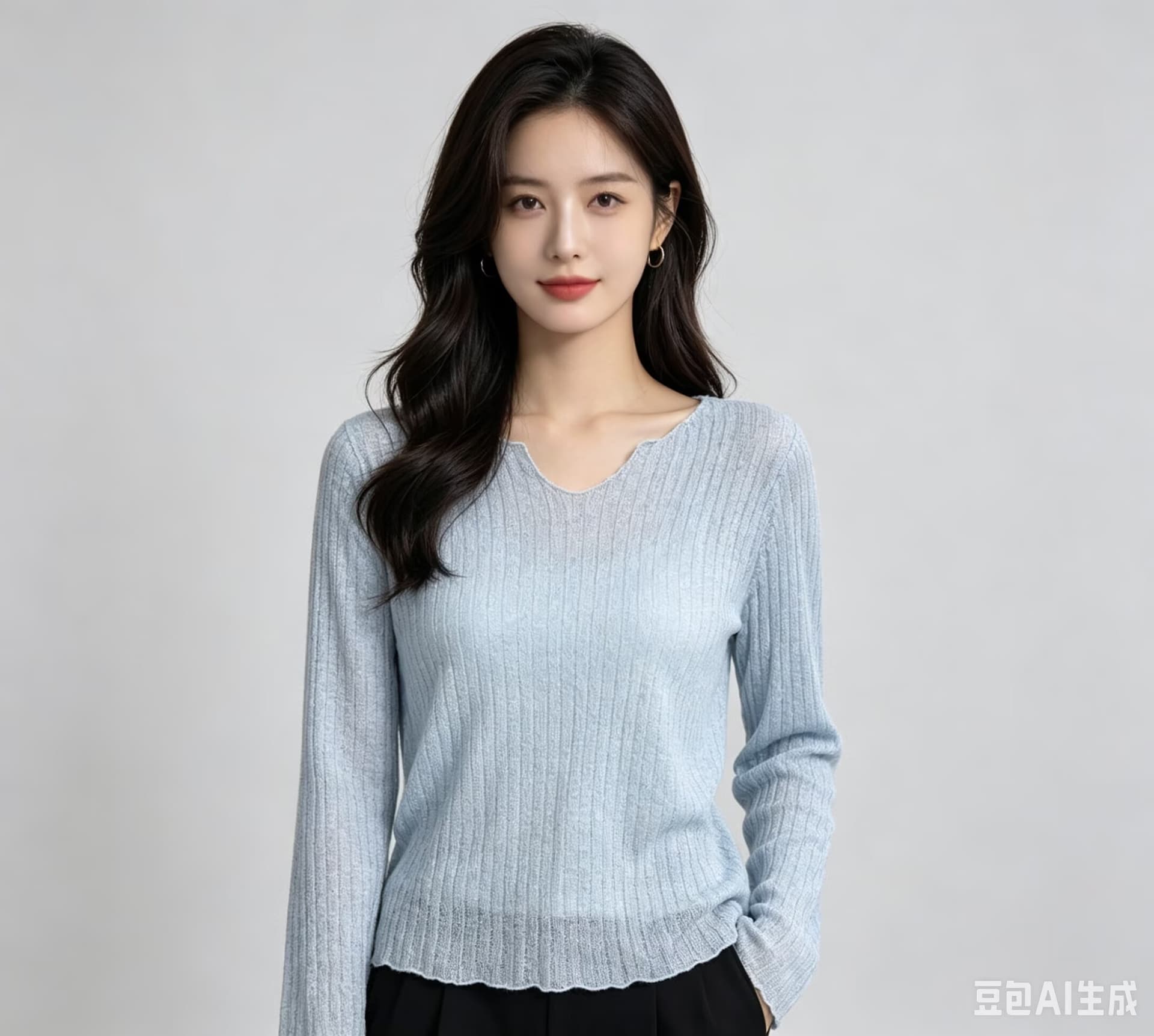 2026 법 마이크로 ~을 통해 긴팔 여성 순수한 욕망 자외선 차단 블라우스 여름 루즈핏 얇은 스타일 고급 센스 투피스 세트 맨위 상세 이미지 6