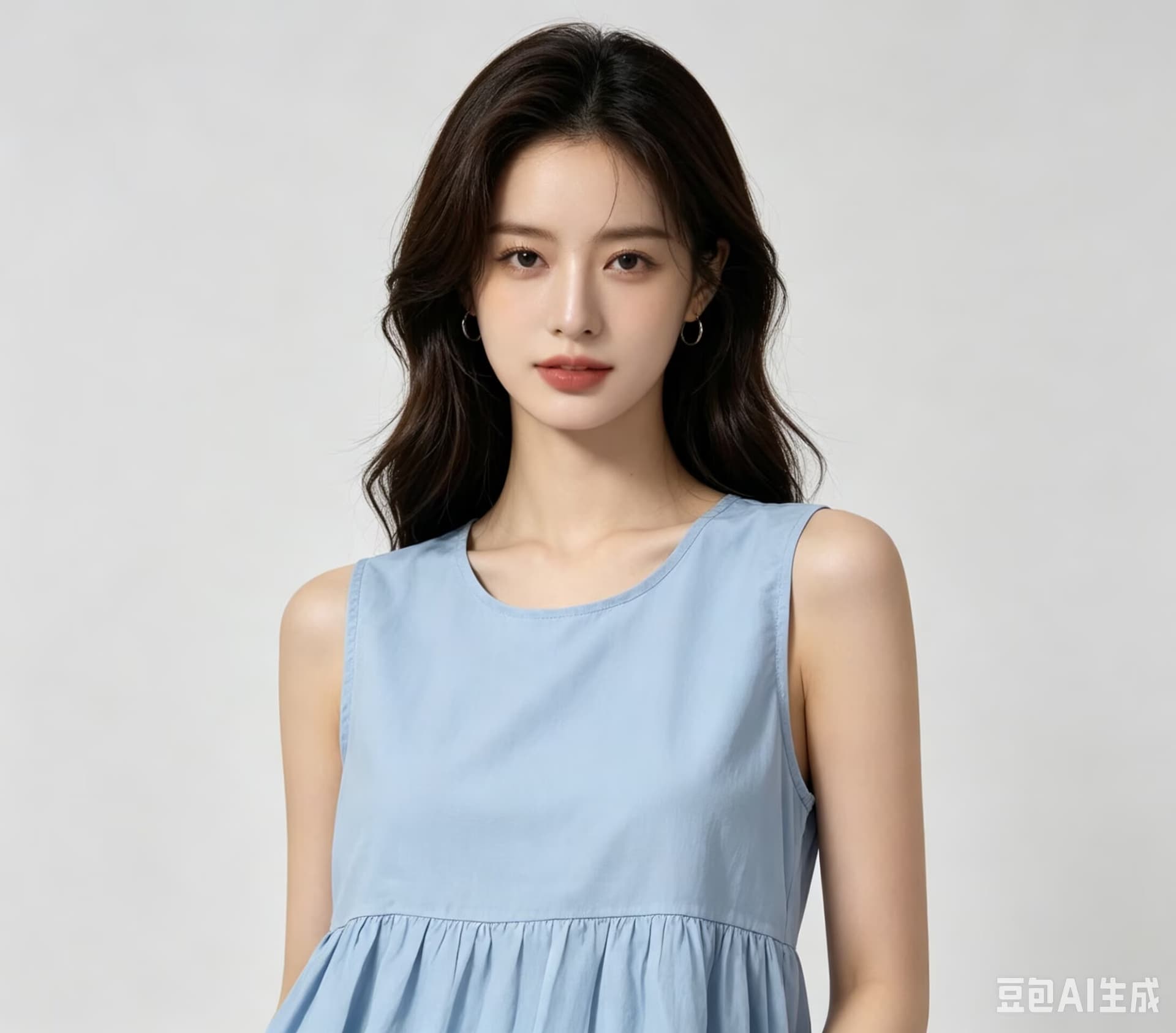 2026 한 라운드 넥 민소매 작은 정사각형 체크무늬 여성 셔츠 한국 스타일 루즈핏 풀오버 센 부서 문예 조끼 상세 이미지 3