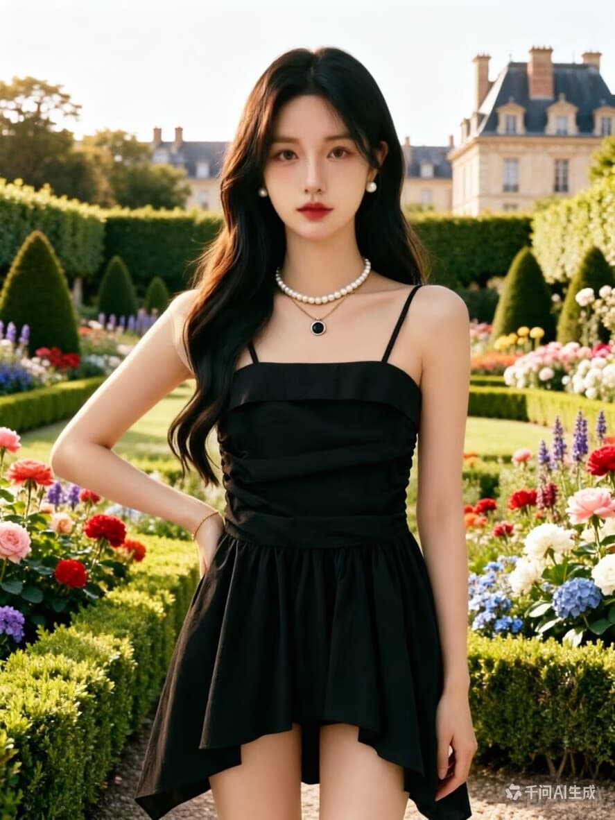 2026 프릴 오프숄더 체크무늬 튜브탑 캐미솔 여름 디자인 센스 허리 수축 주름 치마 맨위 상세 이미지 1