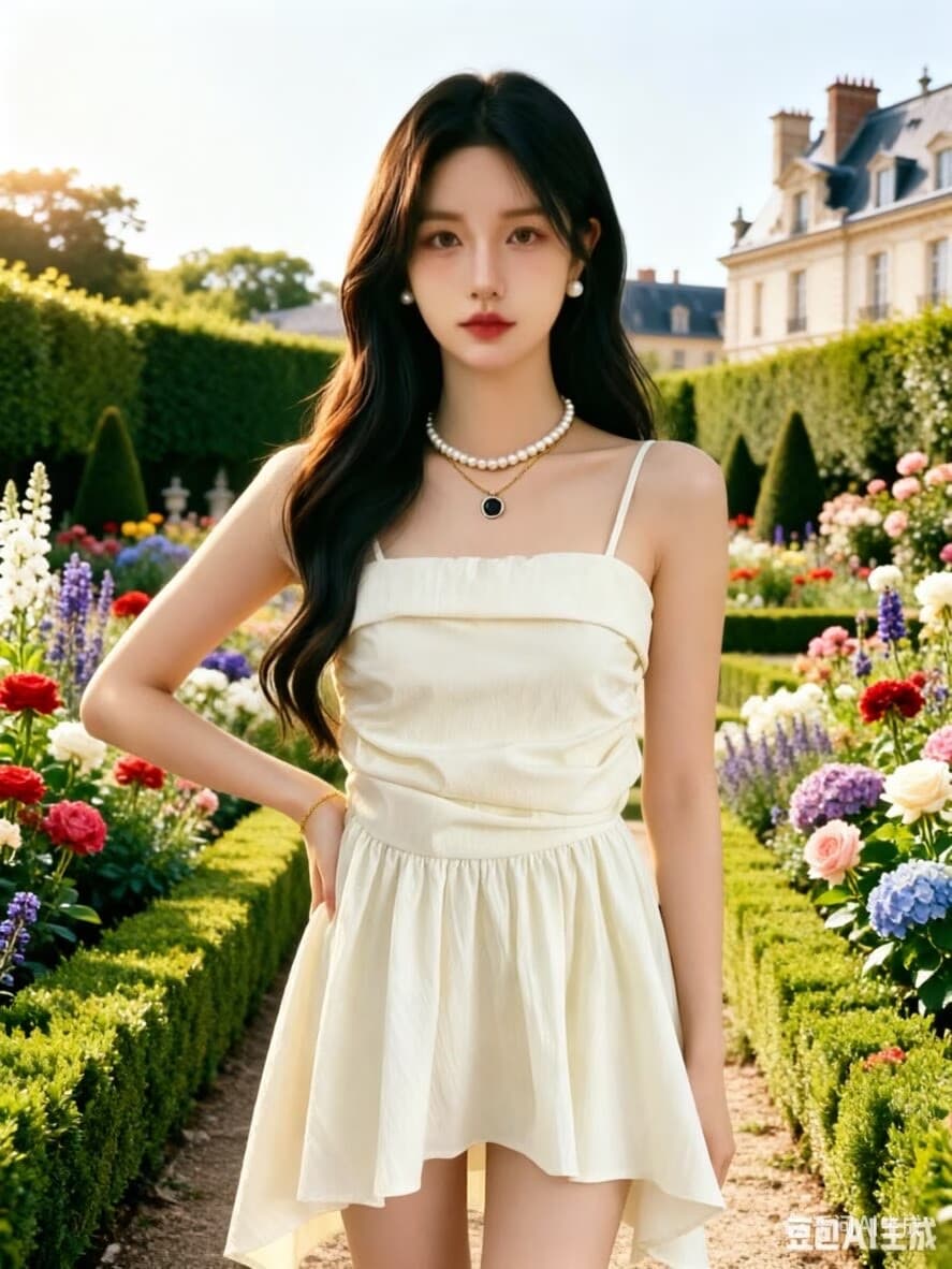 2026 프릴 오프숄더 체크무늬 튜브탑 캐미솔 여름 디자인 센스 허리 수축 주름 치마 맨위 상세 이미지 4
