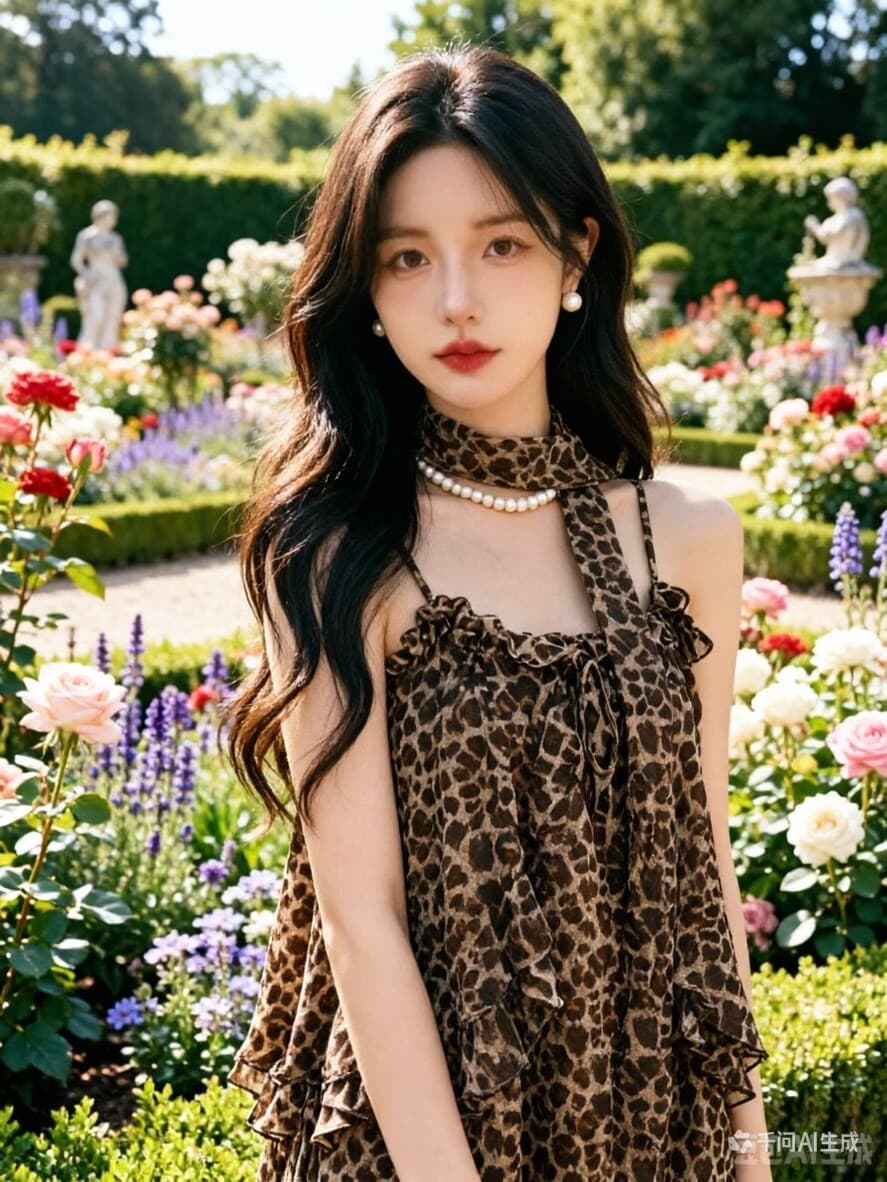 레트로 레오파드 무늬 바람 행침 목 캐미솔 2026 년 여름 새로운 다용도 루즈핏 프릴 연령 감소 맨위 상세 이미지 2