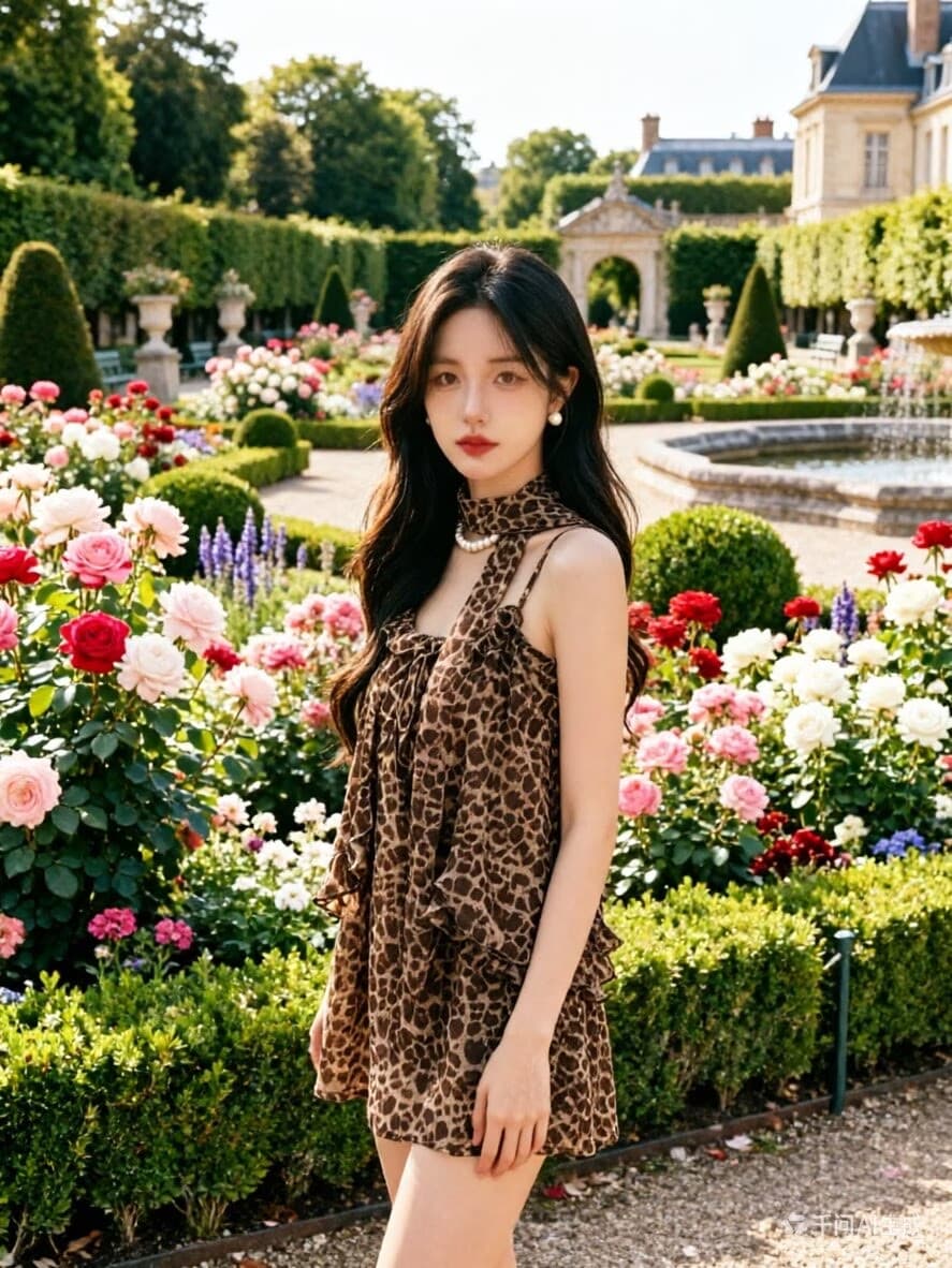 레트로 레오파드 무늬 바람 행침 목 캐미솔 2026 년 여름 새로운 다용도 루즈핏 프릴 연령 감소 맨위 상세 이미지 4