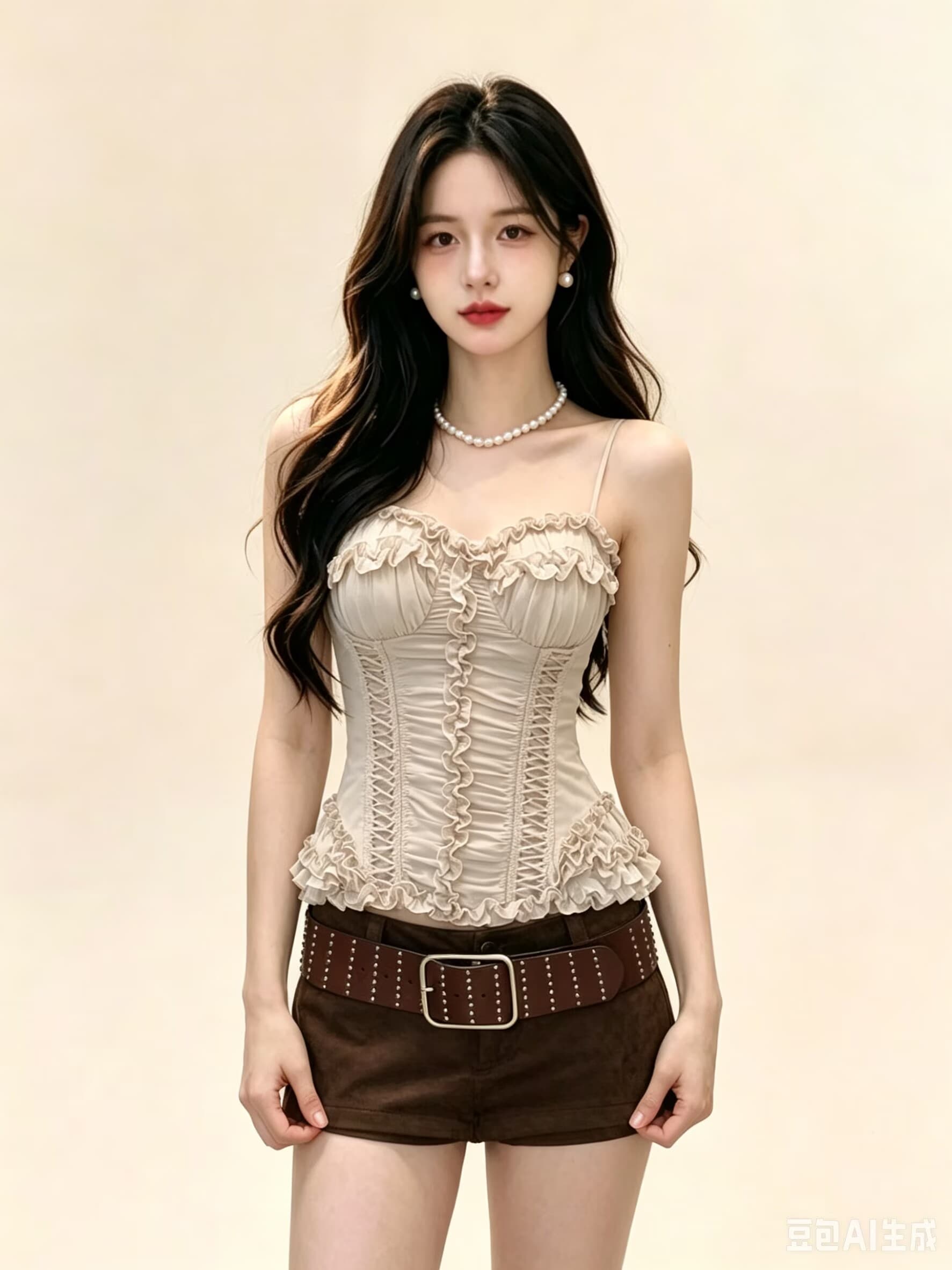 2026 아메리칸 레트로 레이스 슬립 여성 여름 디자인 센스 허리 수축 레이스 조끼 핫걸 스트랩 튜브탑 상세 이미지 2