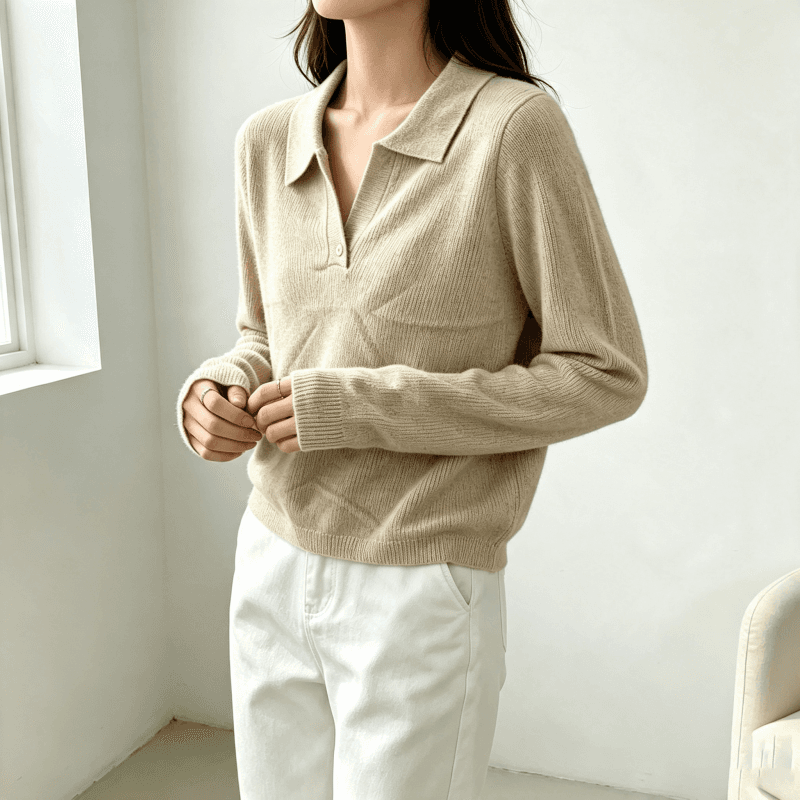 새로운 한 부서 니트 스웨터 폴로 칼라 긴팔 기본 셔츠 품격 POLO 셔츠 인사이드 가져 가라. 구덩이 기사 다용도 풀오버 맨위