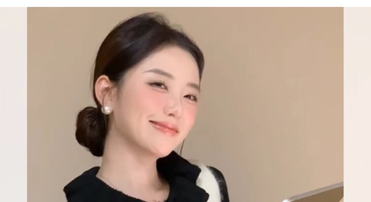 지금 가을 겨울 전체 집합 착용 가져 가라. 레트로 검정색 프릴 나팔 소매 니트 긴 소매 베스트 슬림해 보이는 세트 상세 이미지 22