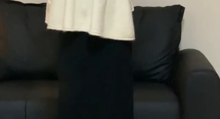 지금 가을 겨울 전체 집합 착용 가져 가라. 레트로 검정색 프릴 나팔 소매 니트 긴 소매 베스트 슬림해 보이는 세트 상세 이미지 36