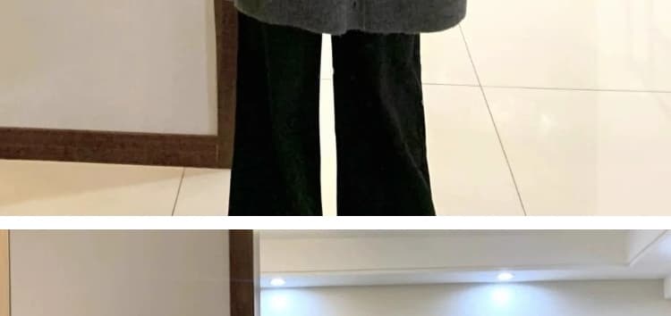 지금 한 부서 고급 센스 망토 숄 모직 외투 2025 새로운 잘 생긴 재킷 코디 와이드 레그 팬츠 투피스 세트 상세 이미지 24