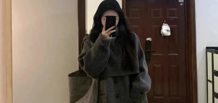 지금 한 부서 고급 센스 망토 숄 모직 외투 2025 새로운 잘 생긴 재킷 코디 와이드 레그 팬츠 투피스 세트 상세 이미지 31
