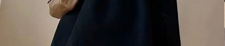 지금 임산부 여름 새로운 프랑스식 캄파넬라 세과 세트 표지 고기 품격 슬림해 보이는 검정색 맨위 반신 스커트 투피스 세트 상세 이미지 13